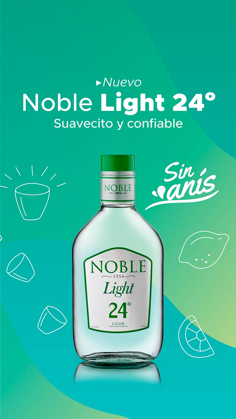 Aguardiente Noble Light 24 Sin Anís
